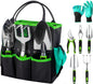 Deluxe Garden Hand Tool Kit with Organizer Bag